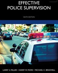 Management - Effective Police Supervision 9th Edition